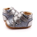 Barefoot prewalkers shoes Old Soles Glamster Pave Rich Silver / Glam Gunmetal