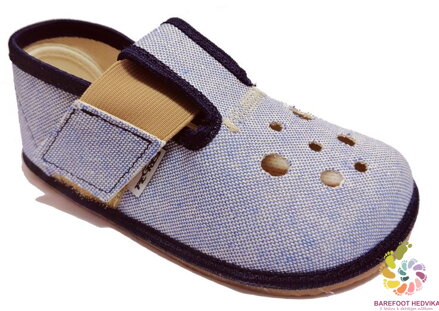 Pegres slippers blue with openings 